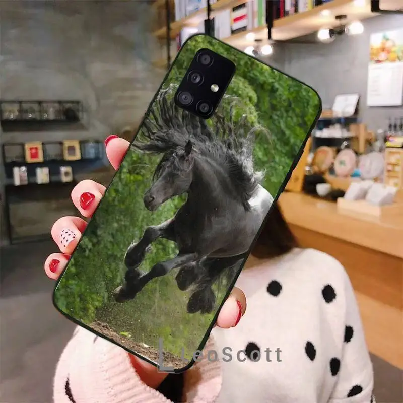 

Horse fashion Phone Case For Samsung A40 A50 A51 A71 A20E A20S S8 S9 S10 S20 Plus note 20 ultra 4G 5G