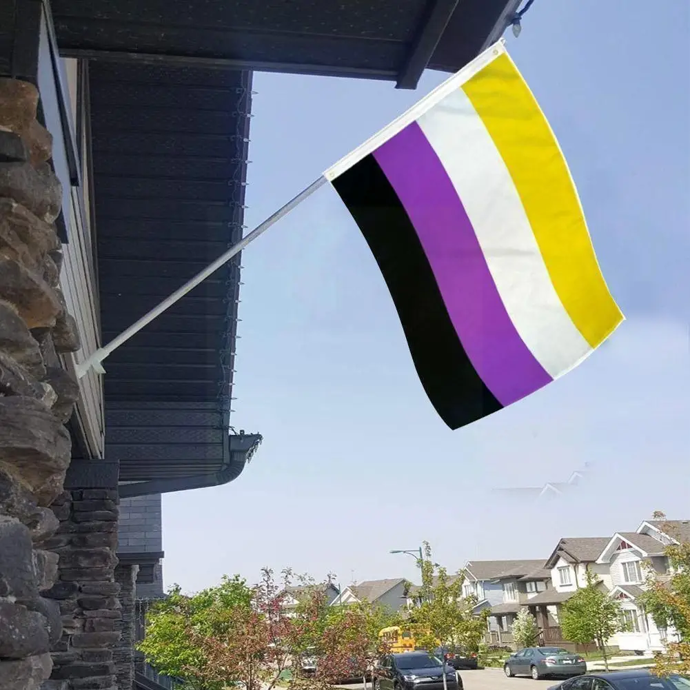 Craetive Декор для дома флаги Гей Гордость Флаг желтый белый 60*90 см фиолетовый флаг на