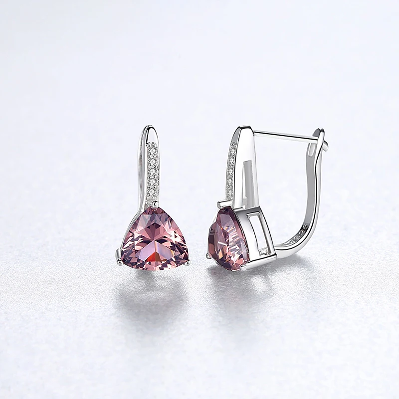 DOTEFFIL высококачественные элегантные серьги гвоздики с топазом для женщин 925