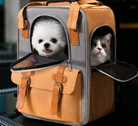 portable pet carriers breathable mesh dog backpack foldable large capacity cat carrying bag outdoor travel pet supplies
