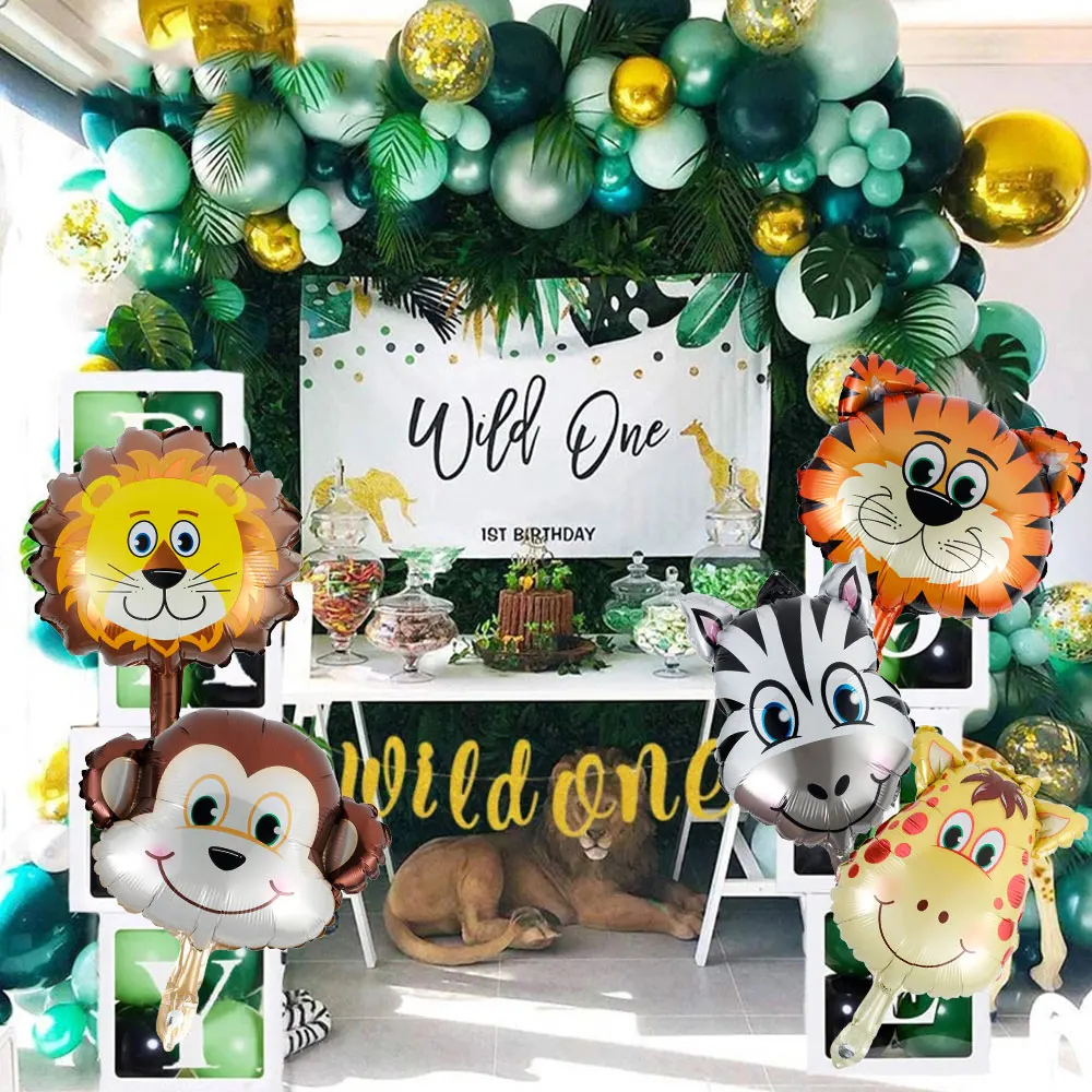 106 шт. набор воздушных шаров в виде животных джунглей украшения для дня рождения