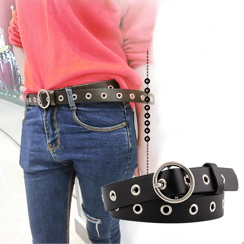 

Обувь в стиле панк; Женская обувь из искусственной кожи с ремешком и круглым сердце-образный металлический пряжкой поясные ремни джинсы брю...