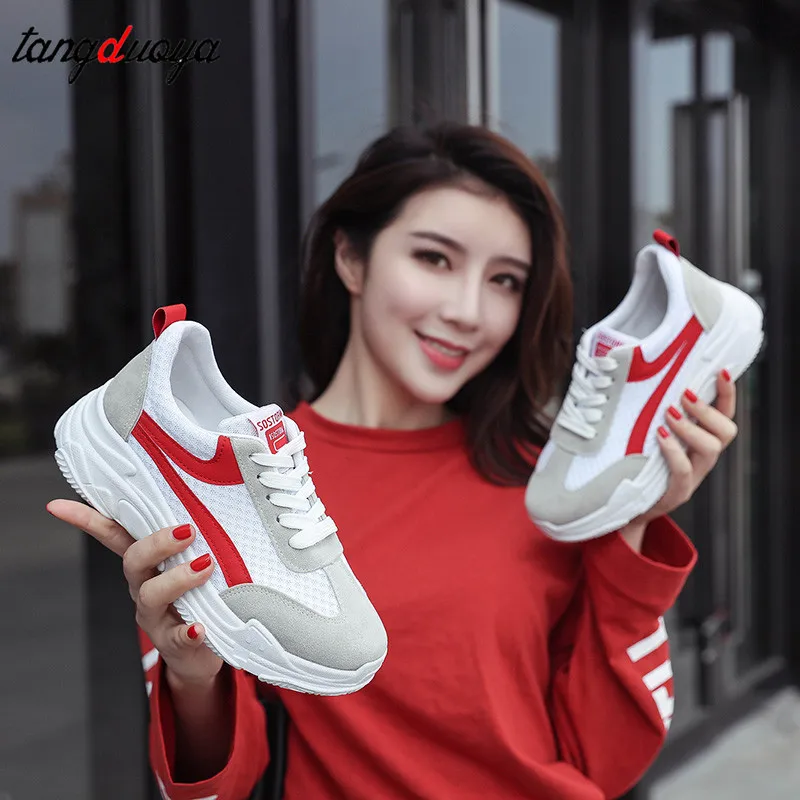 Женская обувь Популярные белые кроссовки Вулканизированная Повседневные на