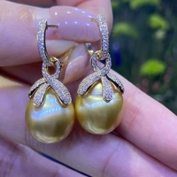 meibapj natural freshwater pearl fashion classic flower drop earrings real 925 sterling silver fine charm jewelry for women