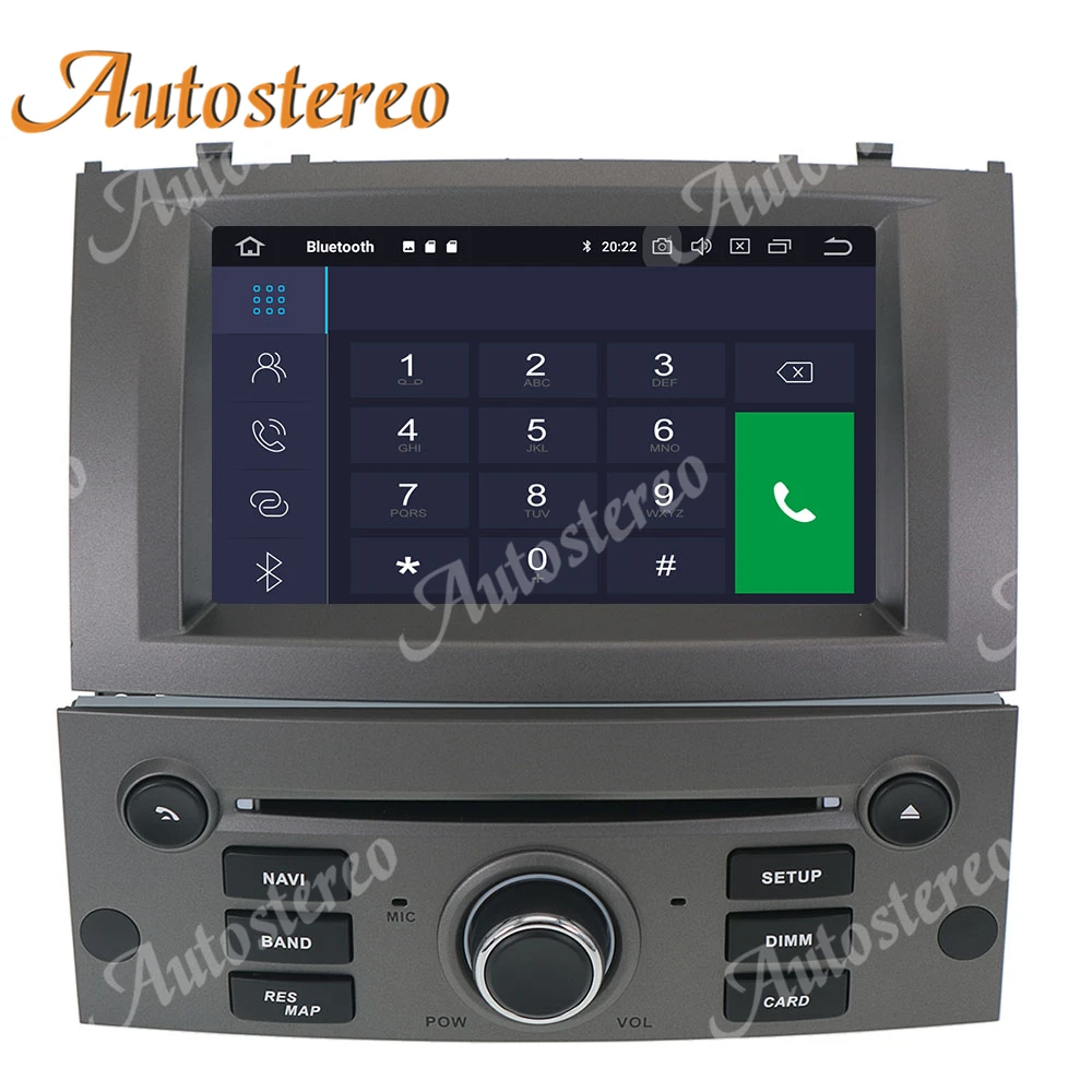 Android 10 0 4G автомобильный радиоприемник GPS-навигация для Peugeot 407 2004-2010 DVD