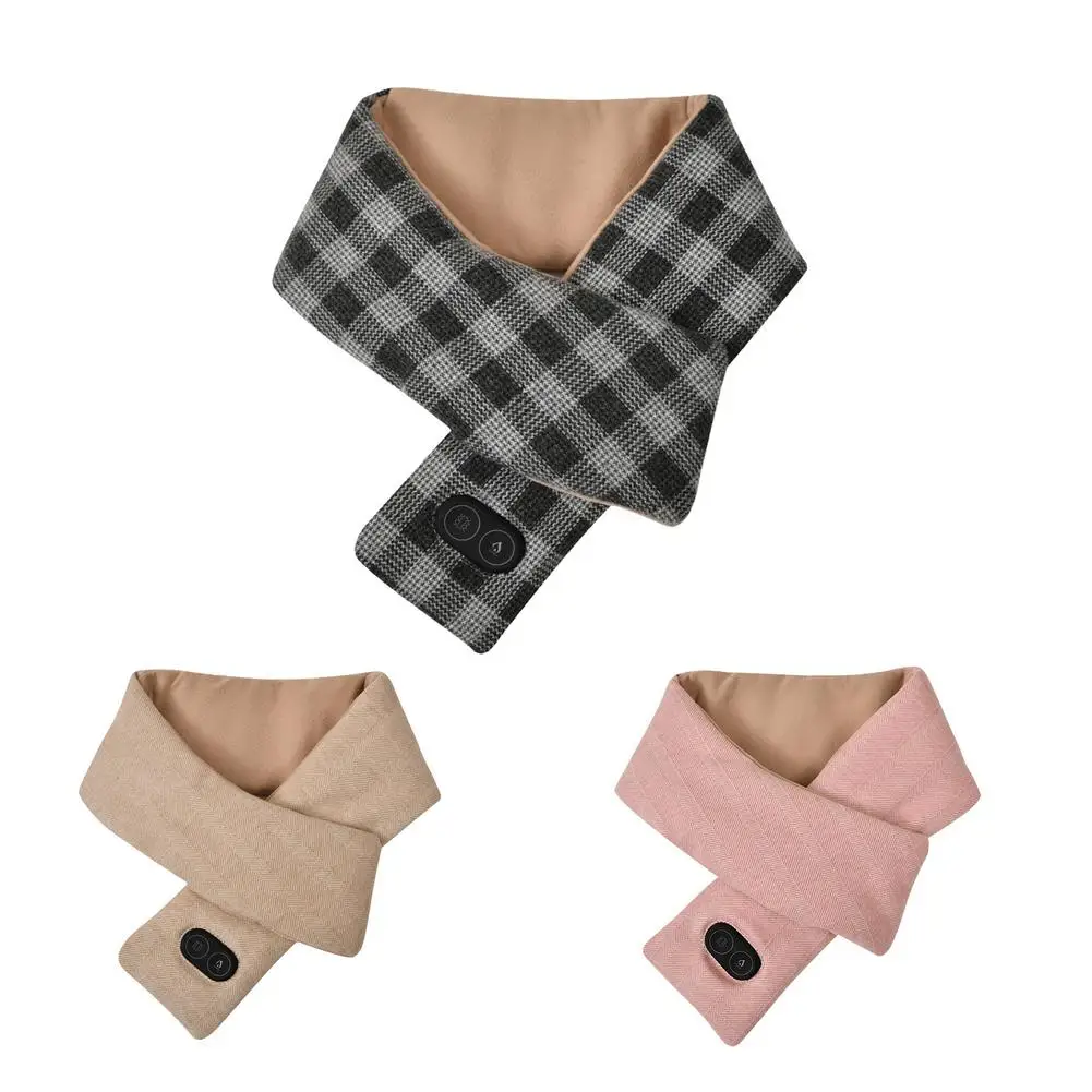 

5V Dual-Control Heating Massage Scarf USB Rechargeable Neck Warmer Heated Scarf 3-Level Temperature For Winter Outdoor