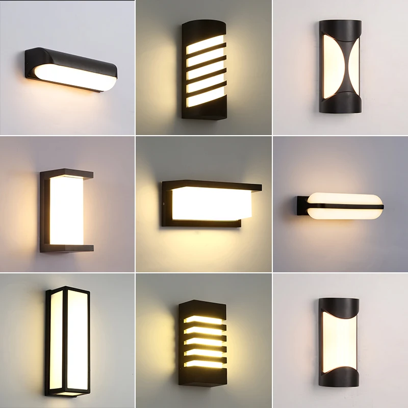 

Outdoor Wall Lamp Modern Minimalist Lights IP65 Waterproof Wall Light Balcony Corridor Staircase Bedroom Living Room Lamps 3000K