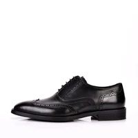 2021 men leather shoes business dress suit shoes men brand bullock genuine leather black lace up wedding mens shoes