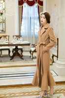fox fur collar woolen autumn winter coat female wool jacket korean vintage long tops women clothes 2020 manteau femme t4572