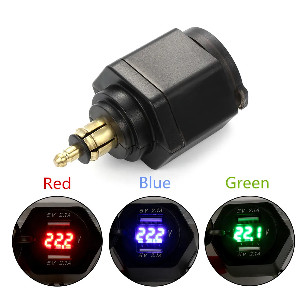 4.2A 12 24 в USB порт зарядное устройство адаптер цифровой дисплей Разъем для BMW F800GS F650GS