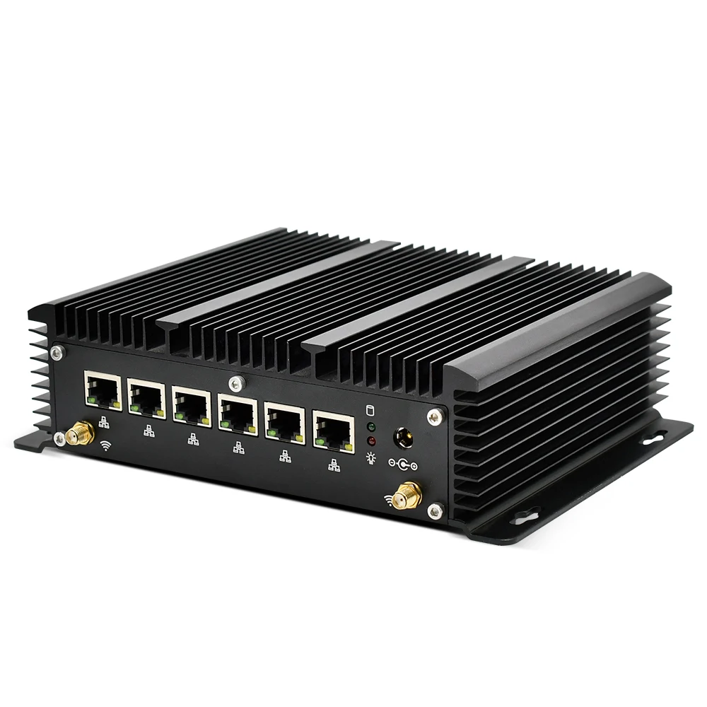 Topton промышленный Мини ПК Intel Core i5 8265U i3 6157U 6 Lan брандмауэр маршрутизатор Pfsense сервер