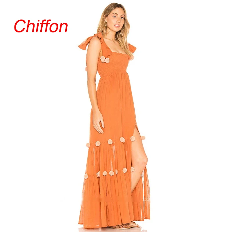 

Fashion Dress Summer 2021 Beach Ladies Clothing Casual Bohemia A-line Long Dresses Strapless Spaghetti Strap Dress Vacation
