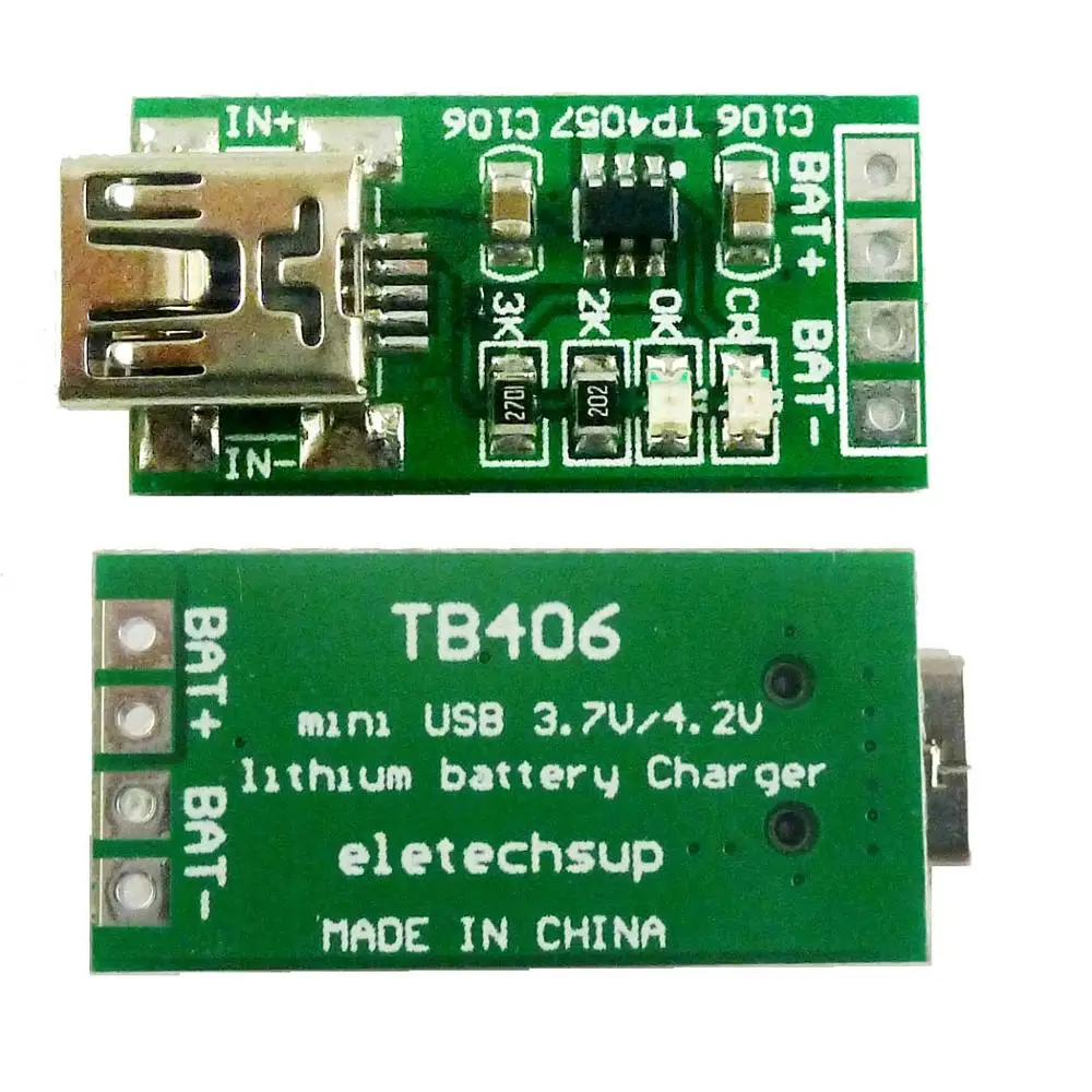 2x Mini USB Li модуль зарядного устройства литиевой батареи TP4057 DC 5 В до 4,2 в понижающая плата для мобильного телефона diy 18650 солнечное зарядное устройство