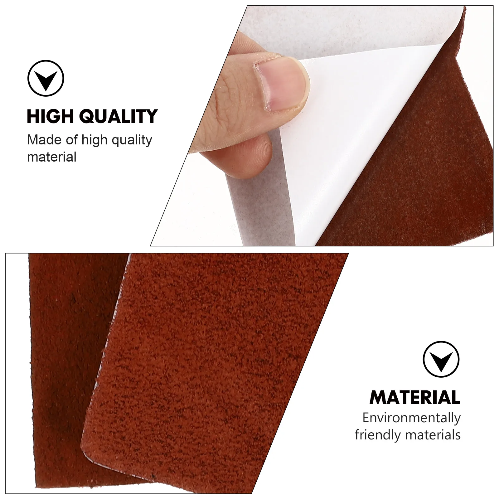 2 шт. прочные нескользящие коврики из воловьей кожи и противоскользящие наклейки