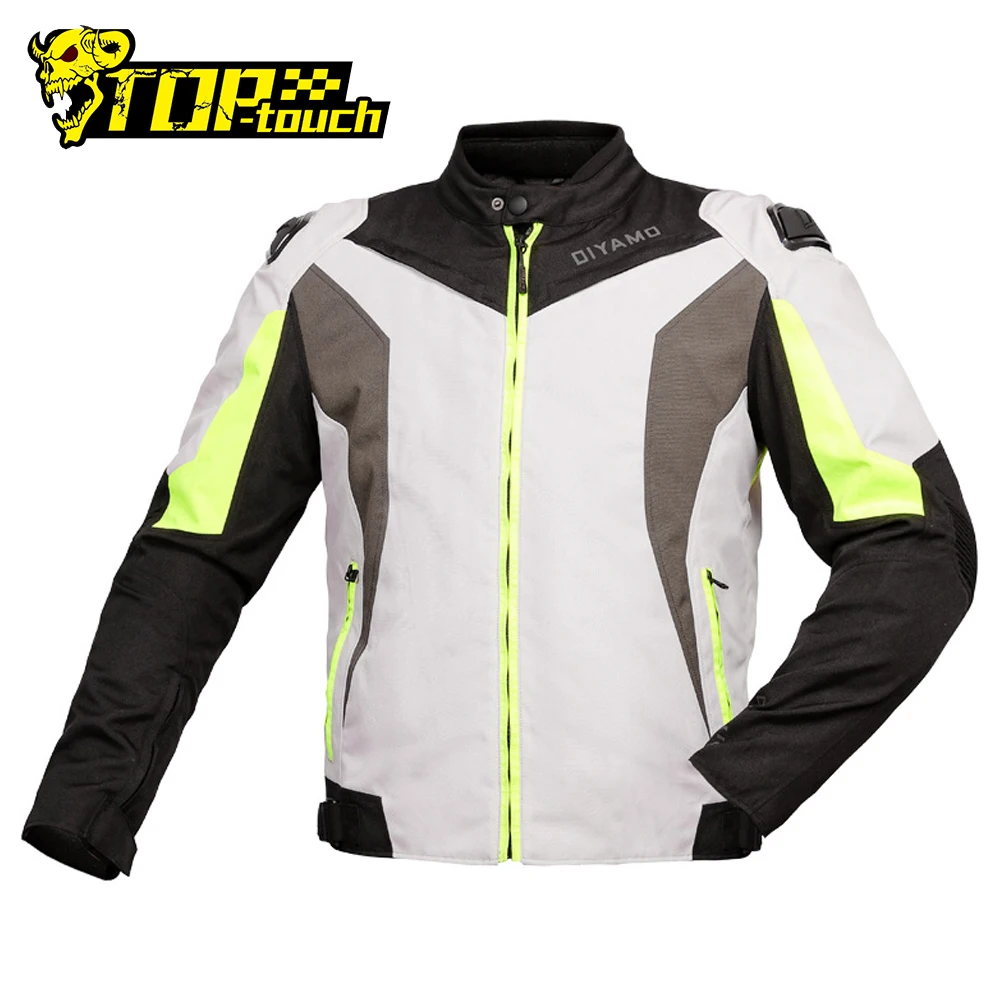 

Winter Motorcycle Jacket Reflective Chaqueta Moto Wearable Motocross Jacket CE Protection With Removeable Linner For 4 Season
