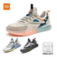 xiaomi youpin seneakers men runng shoes casual flats male 2021 fashion patchwork color breathable lace up outdoor sports loafers