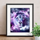 Алмазная вышивка с животными, квадратные Стразы для домашнего декора, ручная работа, алмазная картина льва