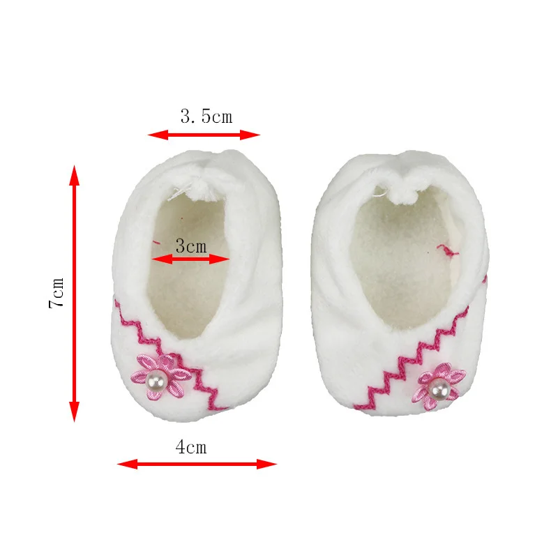 Детские белые туфли с мягкой подошвой для куклы 43 см аксессуары новорожденных и