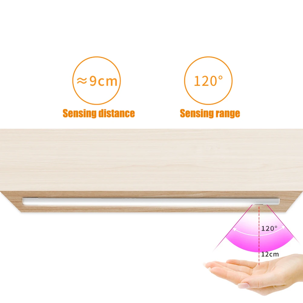 

5V USB Desk Lamp, Light Strip with Manual Scan Switch, Backlight with Motion Sensor, Table Lighting, Book, Study Room, Kitchen