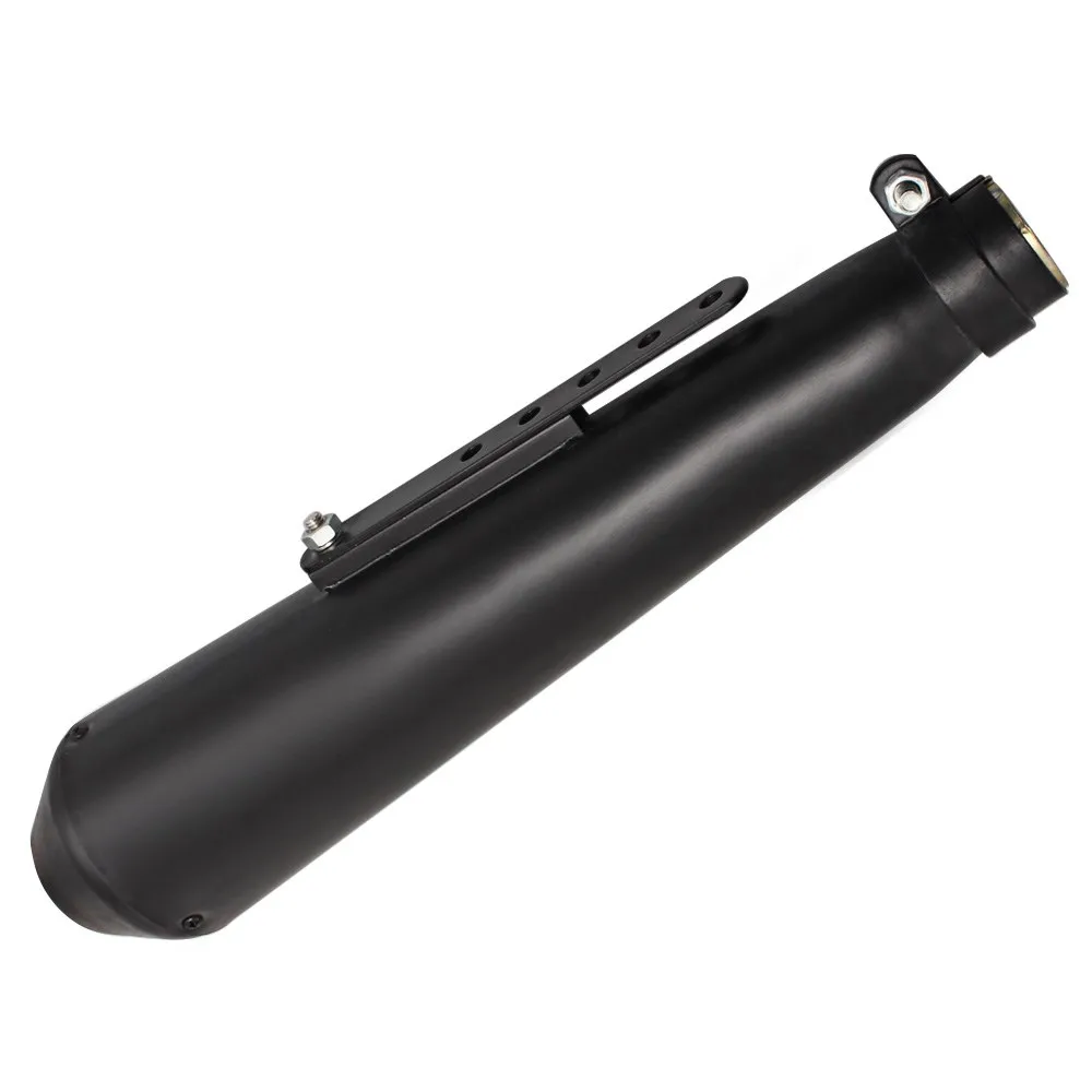 

Motorcycle Vintage Exhaust Pipe Muffler Retro Silencer W/ Sliding Bracket 35-45mm Universal For Harley Cafe Racer Motocross