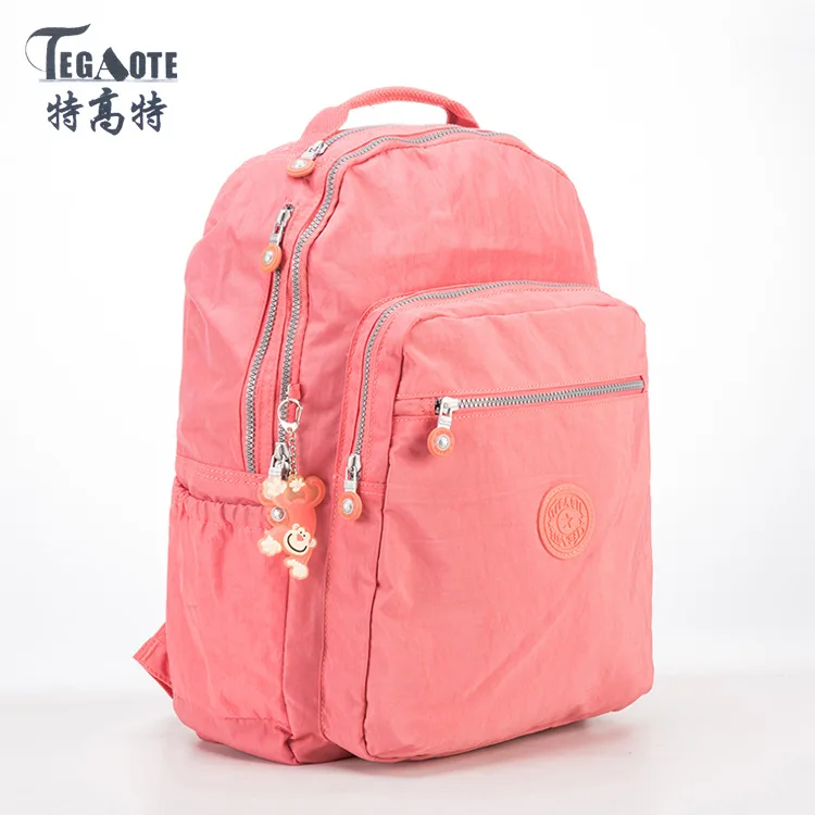 TEGAOTE, женский рюкзак для девочек-подростков, нейлоновые рюкзаки, Mochila Feminina, женский рюкзак для путешествий, школьный рюкзак, Sac A Dos - Цвет: 6
