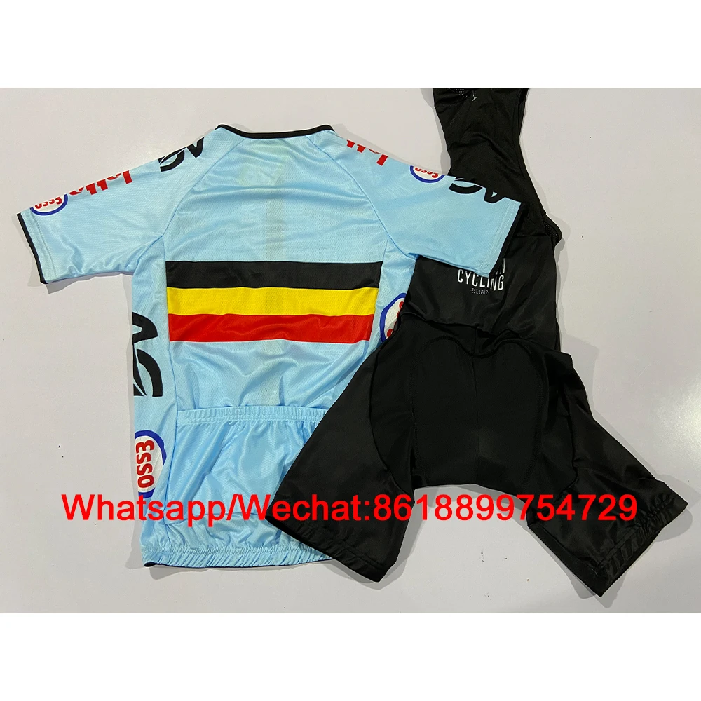 

Cycling Suit Shirts Lotto Soudal Pro Team Custom Bike Jersey Set Bicycle Maillot Hombre Bib Shorts Conjunto Ciclismo Masculino
