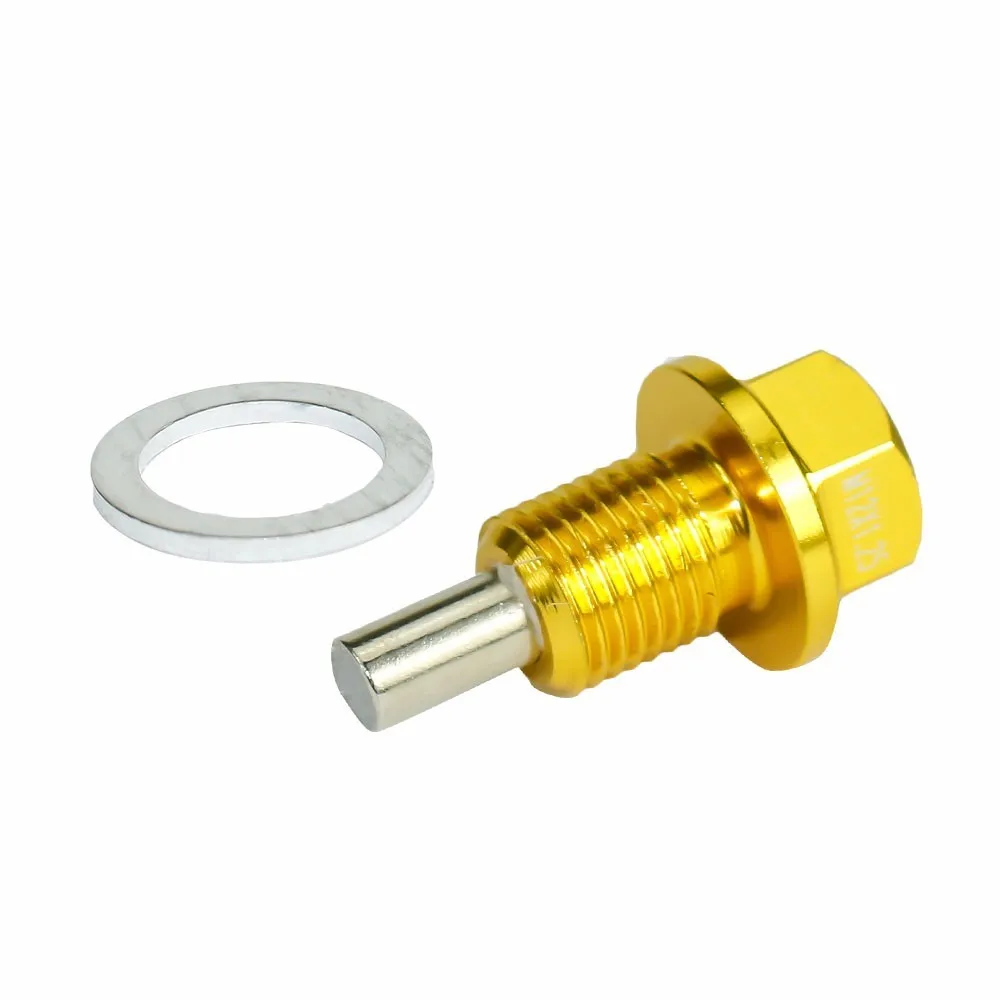 CNSPEED M12* 1,25 мм Магнитная дренажная масляная пробка/масляный сливной разъем красный синий черный золотой фиолетовый серебристый зеленый серый YC100283