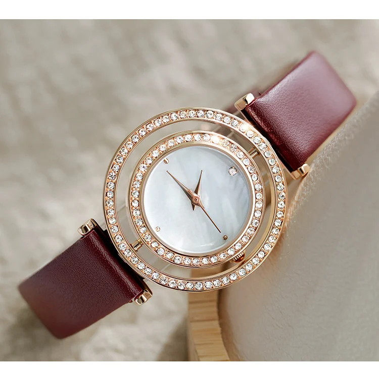 

Watch girl student fashion waterproof simple temperament flip dial quartz watch Hot-sale Top-quality