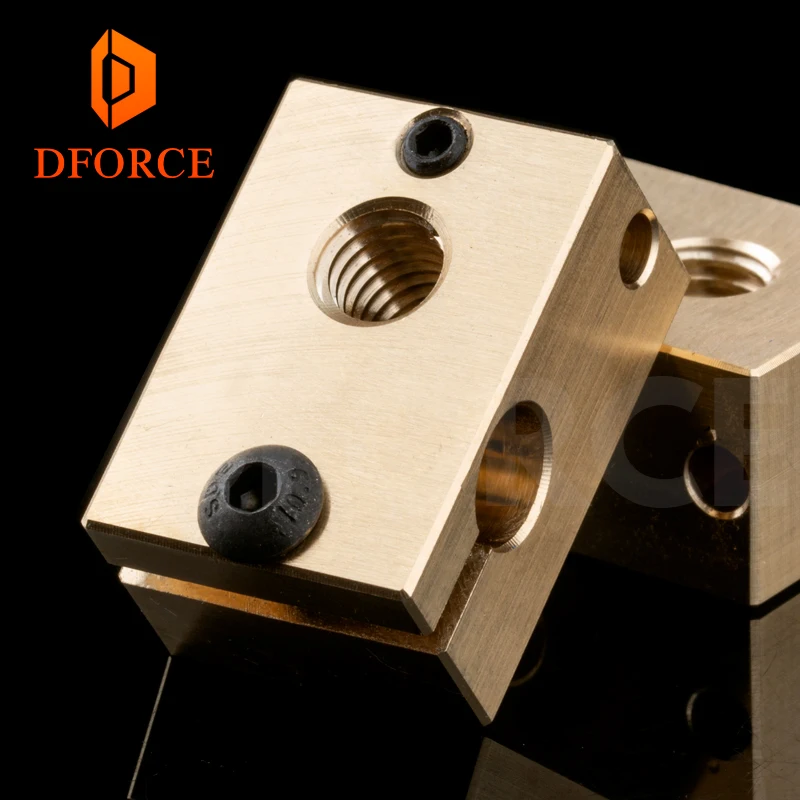 DFORCE 1 шт. медный строительный блок для E3D hotend 3D принтера высокая температура