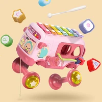 musical instrument baby rattles mobiles toys xylophone knock piano bus beads blocks montessori educational toy for children