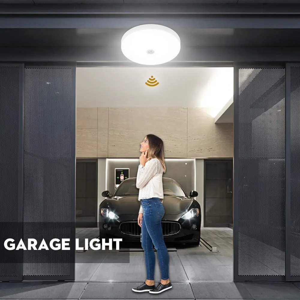 Led Motion Sensor Ceiling Light PIR Fixture 12W 18W for Stairs/Kitchen/Bathroom/Hallway/Stairwell | Лампы и освещение