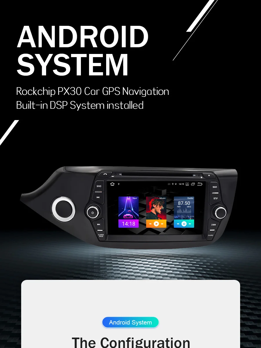2 Din Android 9,0 сенсорный экран автомобильный мультимедийный плеер для Kia Ceed 2013 аудио Радио стерео видео WiFI Bluetooth DVD gps