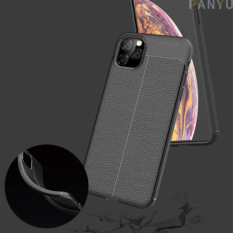 Matte Case For iPhone 11 Pro X XS XR Max 8 7 Plus Luxury Leather Soft Back Cover Retro Ultra Thin Anti-Fall Phone Shell |