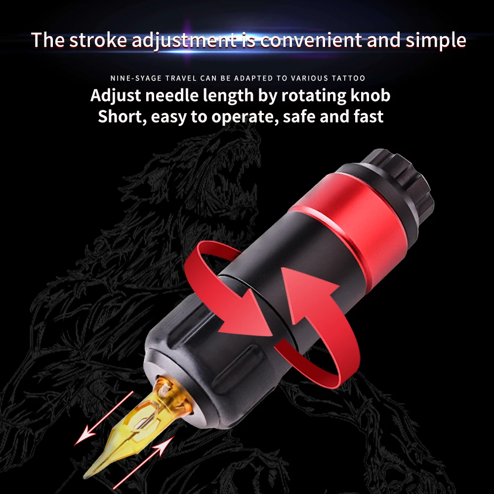 2020 Hot Wireless Charging Tattoo Machine Pen Strong Quiet Battery 2000mA/h RCA Connection for Machine Tattoo Pen Liner Shader