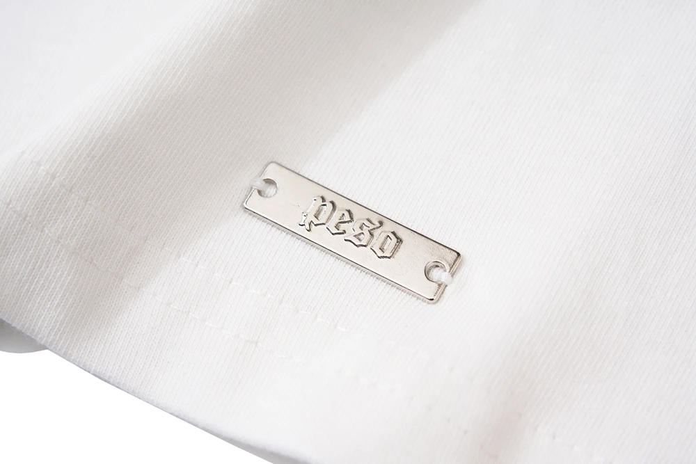 

Unisex High Street Logo Letter Print Short Sleeve T-Shirt Beige S-XL 48595