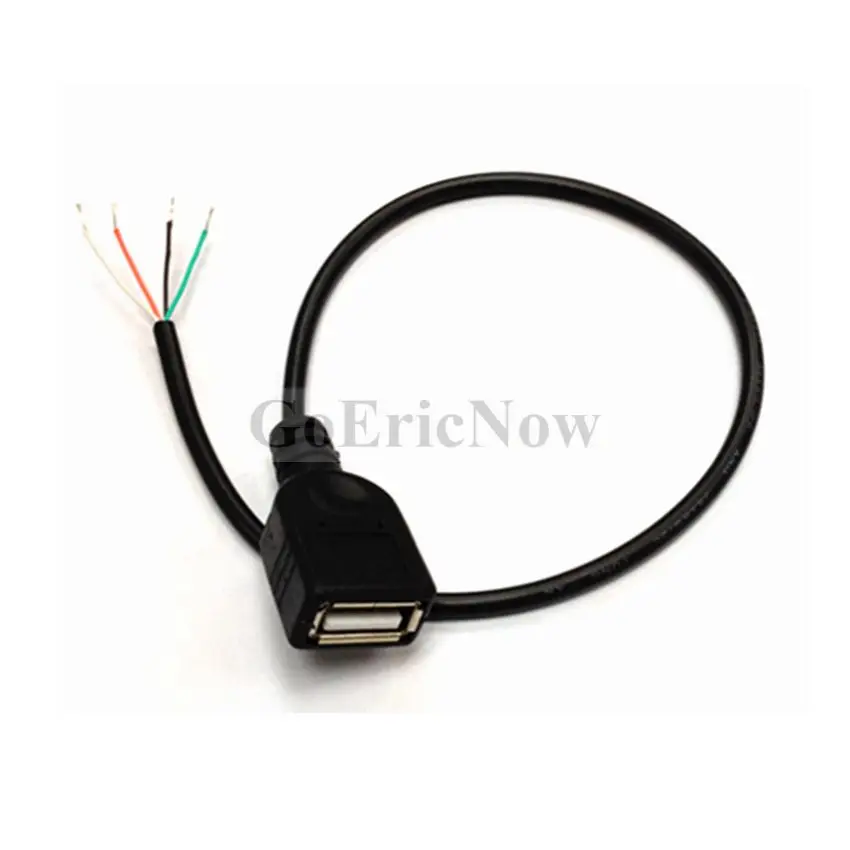 50 шт. DC 4 pin USB Мощность Зарядное устройство передачи данных женский кабельный