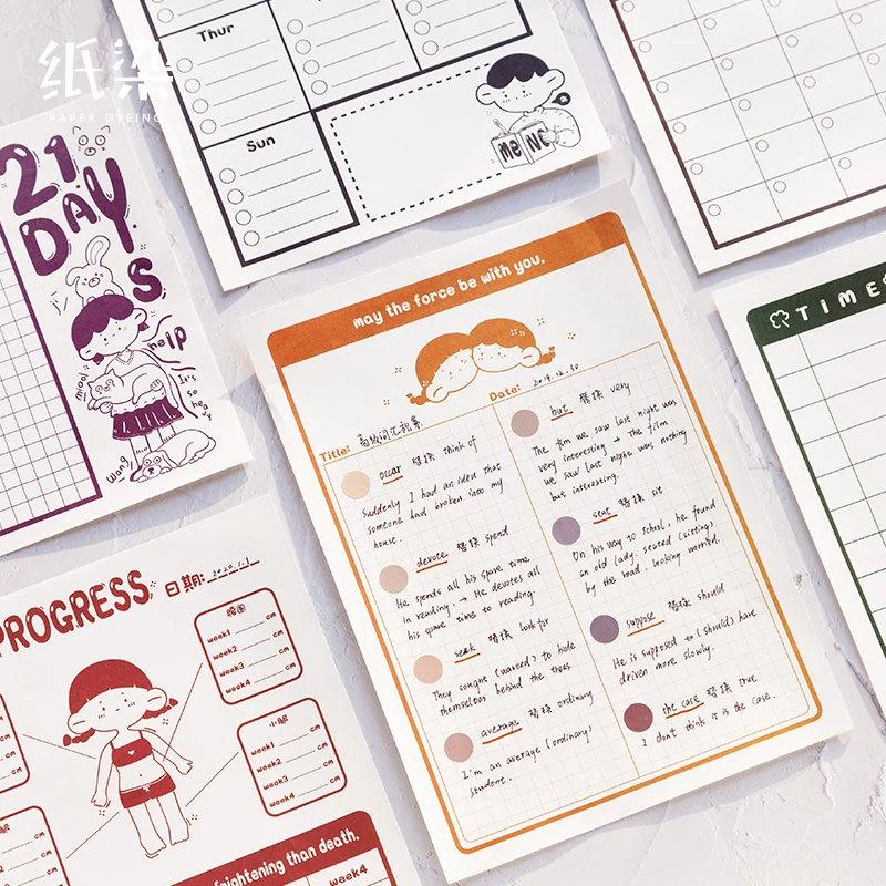 Крафт-бумаги липкий блокнот для заметок канцелярские блокноты листы почтовый