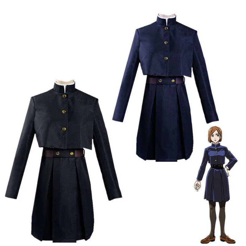 

Костюм для косплея кугисаки нобара из аниме «джутсу», платье с париком на талии и сумочкой, униформа для Хэллоуина, рождественской вечеринк...