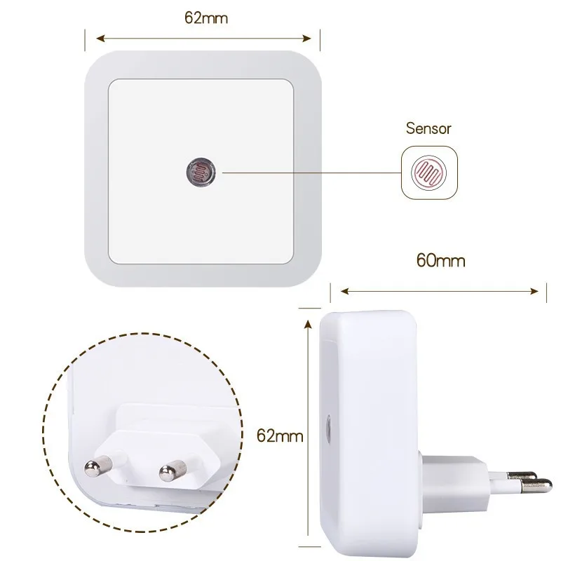 Беспроводной светодиодный ночной Светильник Сенсор светильник ing мини-разъем