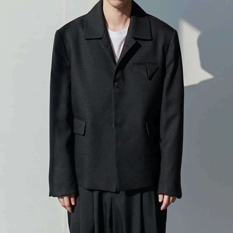 Мужской Японский Корейский уличный свободный костюм куртка верхняя одежда Ретро