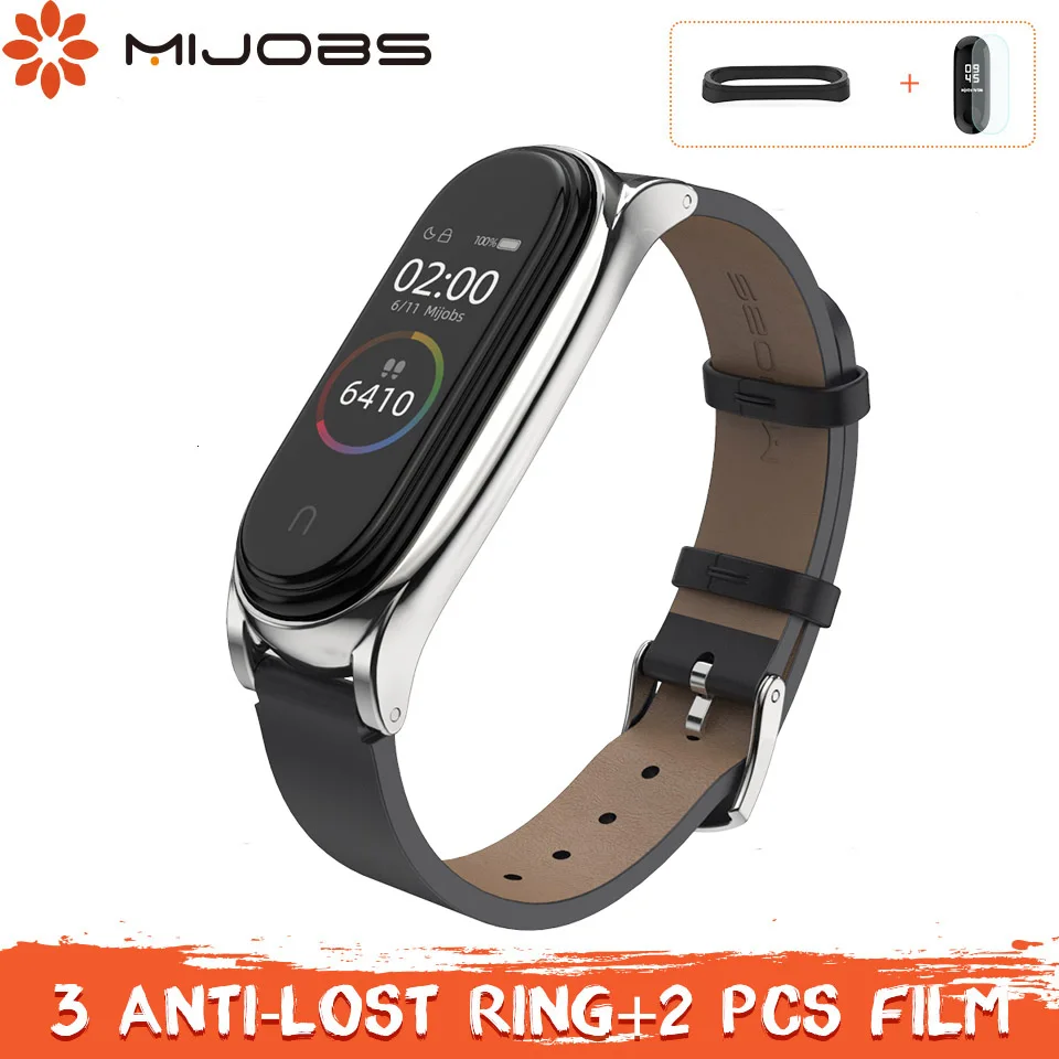 Mi jobs mi Band 4 correa ремешок на запястье для Xiaomi mi band 4 pulseira mi Band 3 браслет Кожа PU умные наручные часы