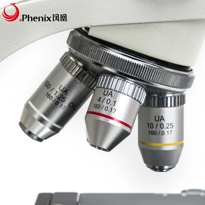 Профессиональный бинокулярный микроскоп Phenix 40X-1600X для лабораторной