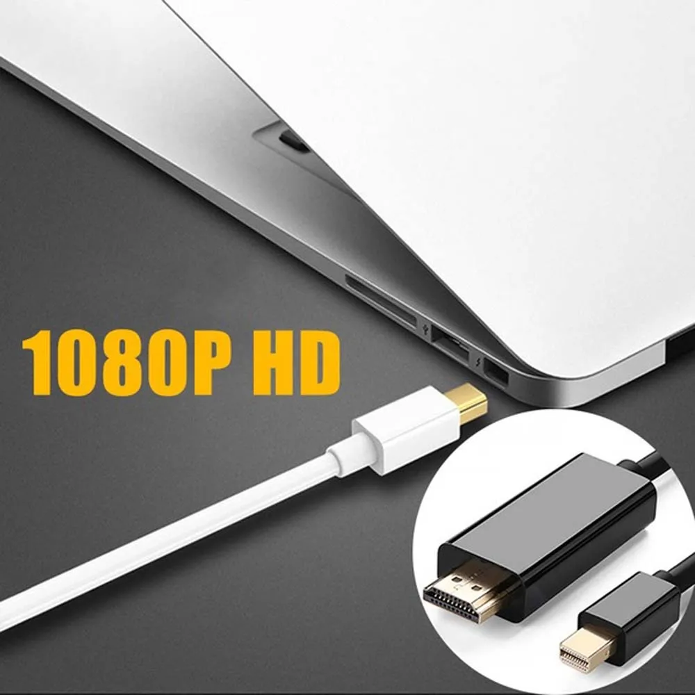 6 футов 1 8 м интерфейс Thunderbolt Mini порт дисплея Порт DP HDMI совместимый адаптер кабель
