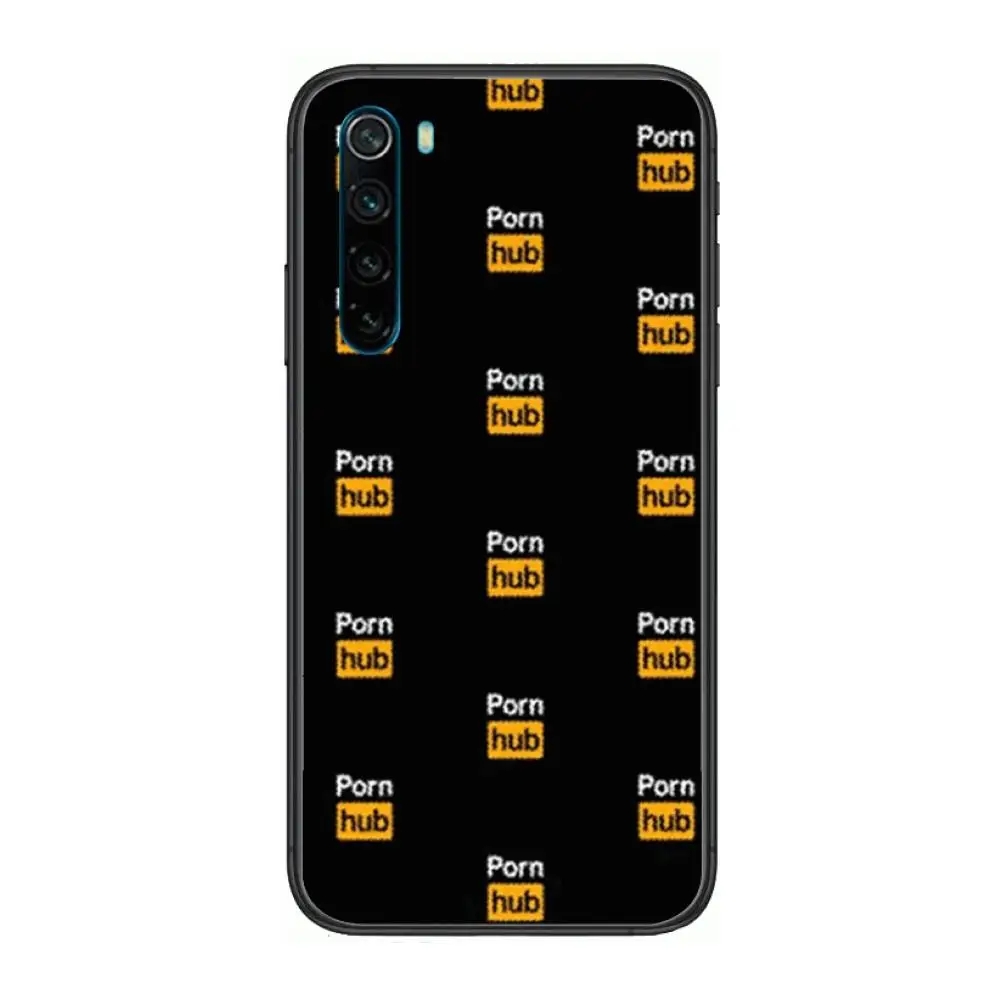 

Fashion Pornhub Logo style cartoon Phone Case For XiaoMi Redmi Note 9S 8 7 6 5 A Pro T Y1 Anime Black Cover Silicone Back Pret