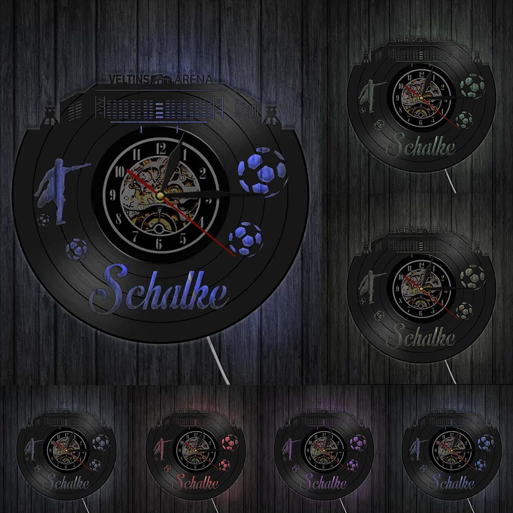 Бесшумные настенные часы с изображением немецкого города футбольного