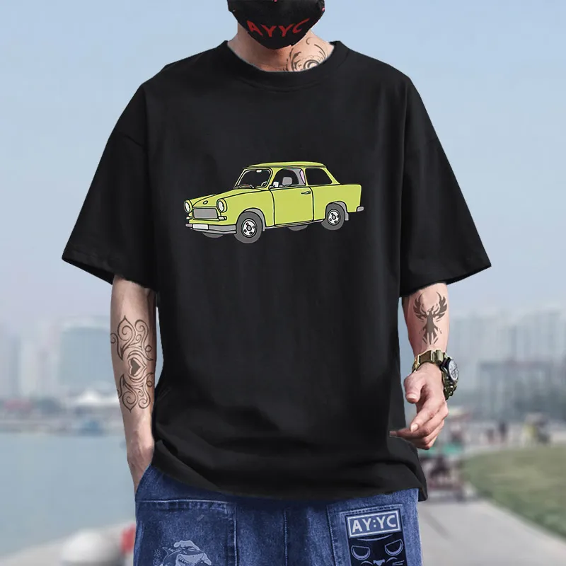 

New Vintage Trabant (Baligreen Car) Men T Shirt 2021 Short-Sleeve Anti-Wrinkle Men's Tshirts Hiphop