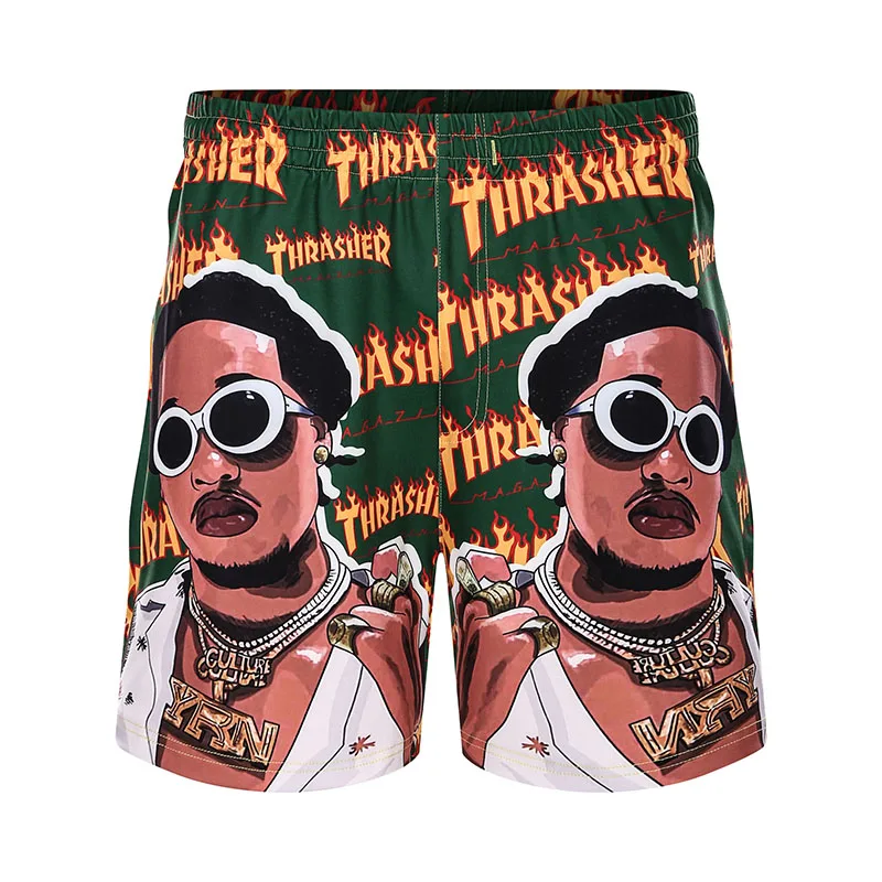 

New Summer Shorts 3D Print Rapper Men bermuda masculina Fashion Beach Fitness Sports Shorts Fashion Brand Casual Men Clothing