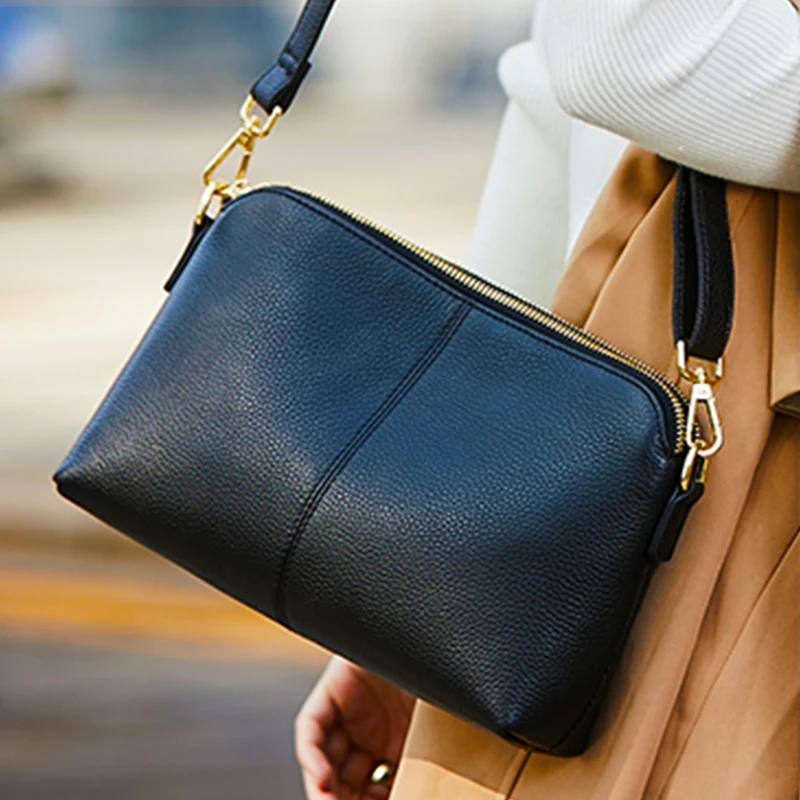 Клатч из натуральной кожи высокого качества модные маленькие сумки через плечо