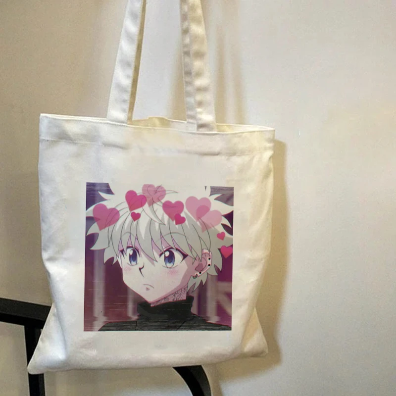 

Kawaii Hunter X Hunter Killua Zoldyck Kurapika Hisoka Cartoon Shopping Bag Shopper Bag Tote Bag Shoulder Bag Canvas Bag Handbag