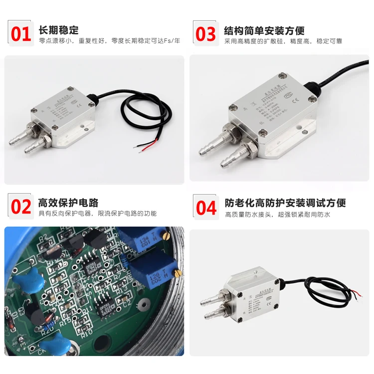 Передатчик давления ветра микро-дифференциальный датчик 4-20мА давление